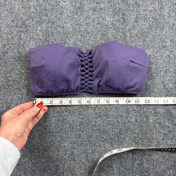 VICTORIA’S SECRET Women’s Purple Sexy Carova Crochet Bandeau Bikini Top - Medium - Picture 8 of 8